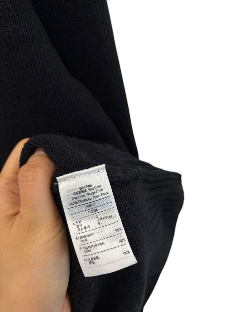 라코스테 울 니트 블랙 (S) 이미지
