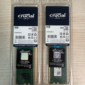 마이크론 크루셜 crucial ddr4 3200mhz 8gb x 2개 이미지