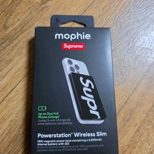 슈프림 모피 파워스테이션 무선 슬림 보조배터리 이미지
