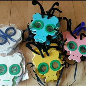 (낱개 구매 가능) 곤충의 눈 체험 키트 만화경 가면 어린이 만들기 숲체험 자연체험학습 이미지