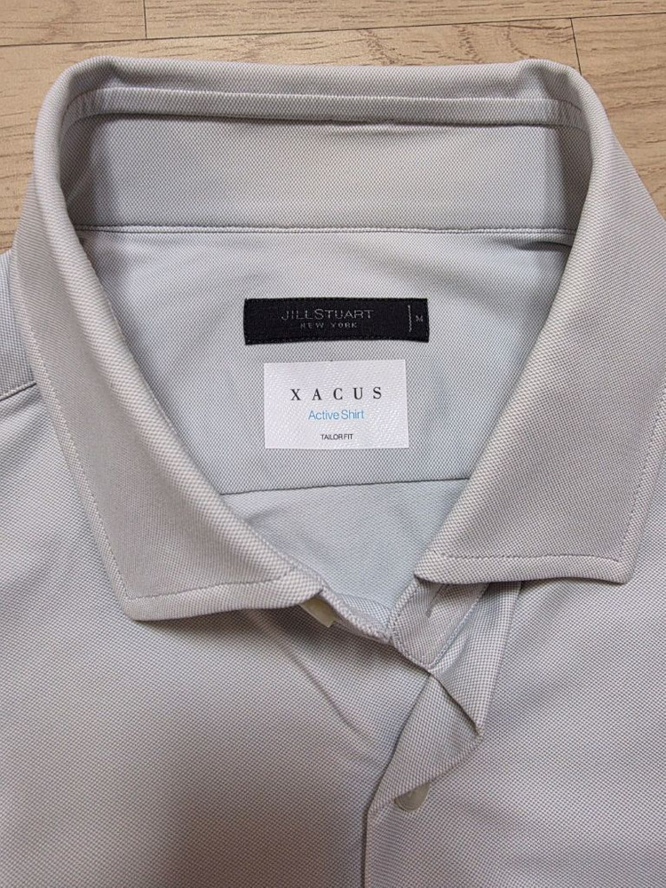 질스튜어트뉴욕 Xacus 라이트그레이 스트레치 셔츠 M 103-105 정가 39만원 이미지