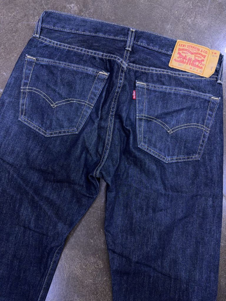 리바이스 501 레귤러핏 멕시코 메이드 데님팬츠 딥인디고 31 이미지