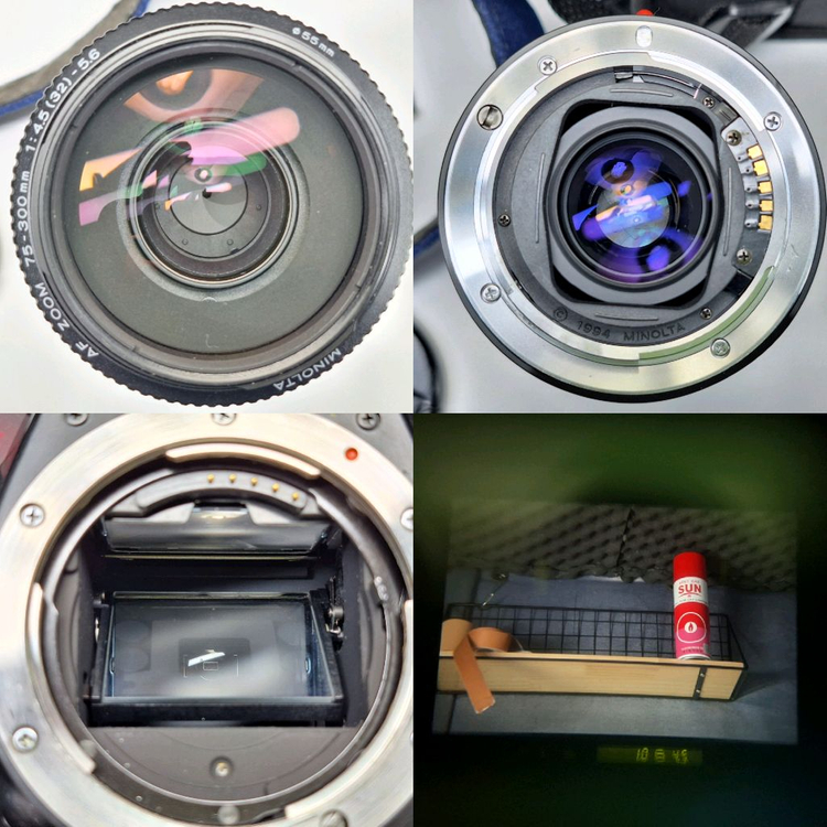 빈티지 필름카메라 풀세트/미놀타 a7700i 75-300mm 망원렌즈 스트랩 카메라가방 레트로 필카 감성 사진 앤틱 이미지