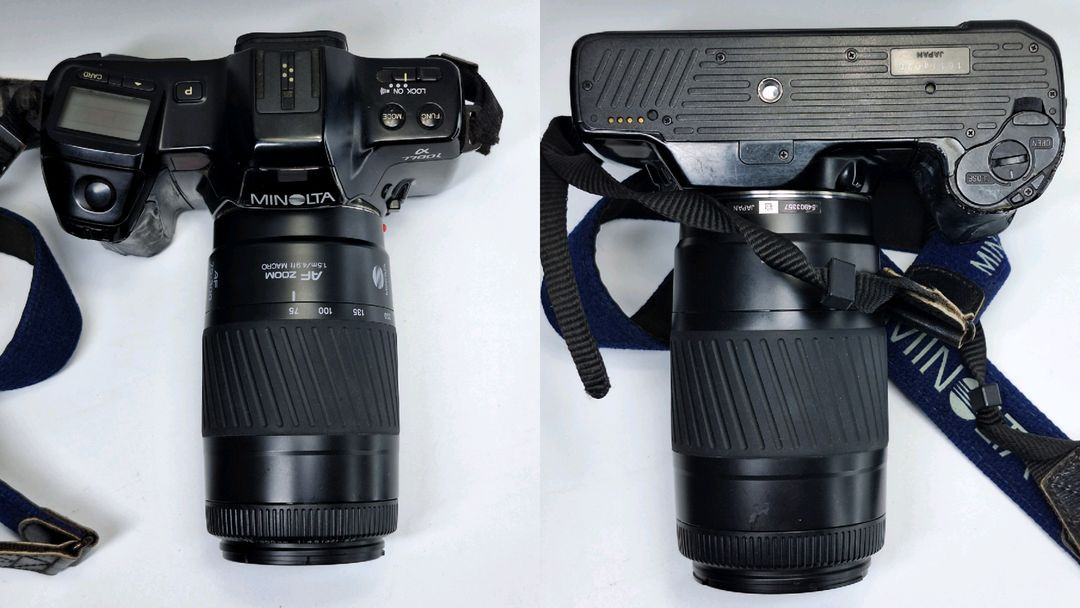 빈티지 필름카메라 풀세트/미놀타 a7700i 75-300mm 망원렌즈 스트랩 카메라가방 레트로 필카 감성 사진 앤틱 이미지