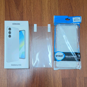 갤럭시 A16(A165N) 128GB 그레이 서비스센터 올갈이 + 케이스 이미지