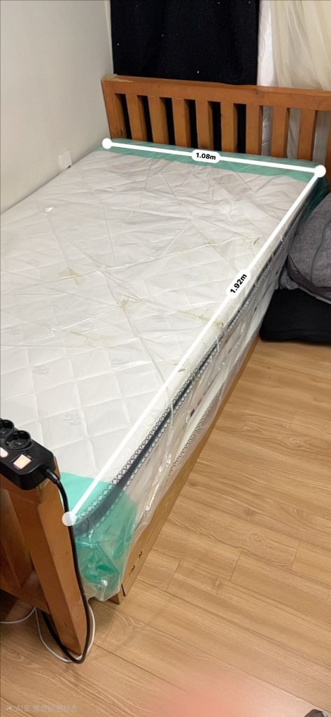 [ 선착순 D - 7 ] 원목 슈퍼싱글 침대 프레임 + 매트리스 이미지