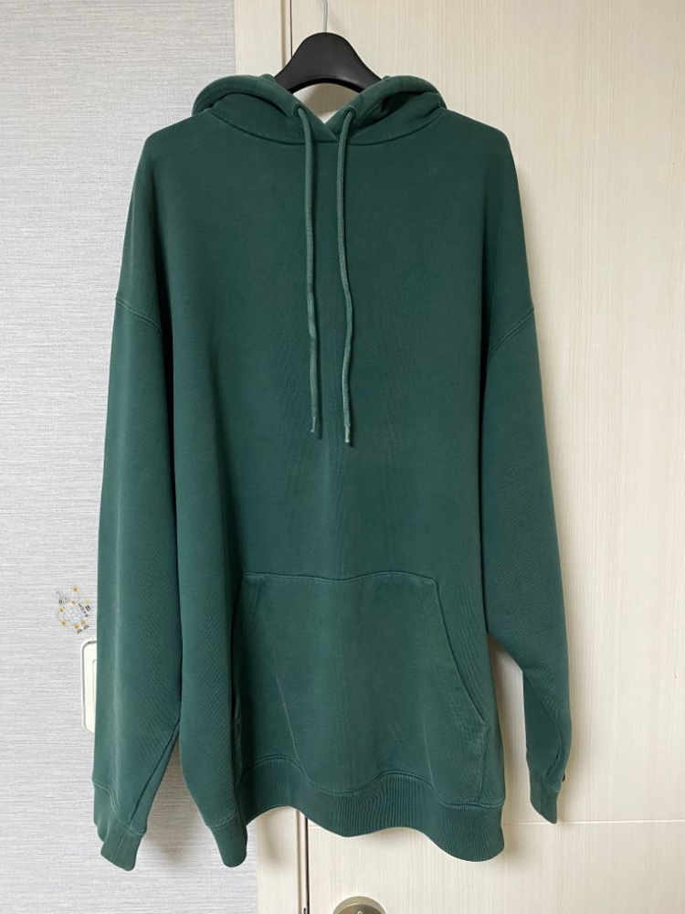 [M] 발렌시아가 백로고 후드 그린 이미지