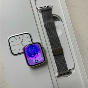 애플워치7스테인리그 41mm 실버 S급 이미지