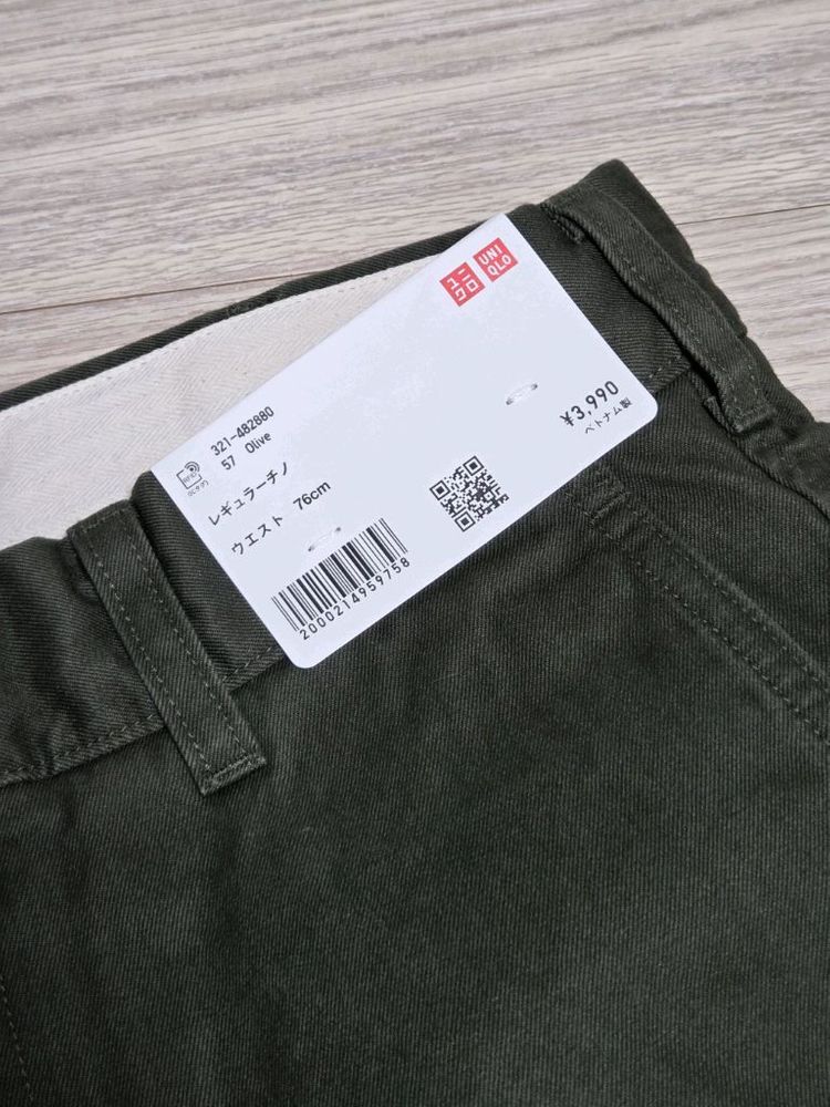 일본 유니클로 치노 올리브 76 이미지