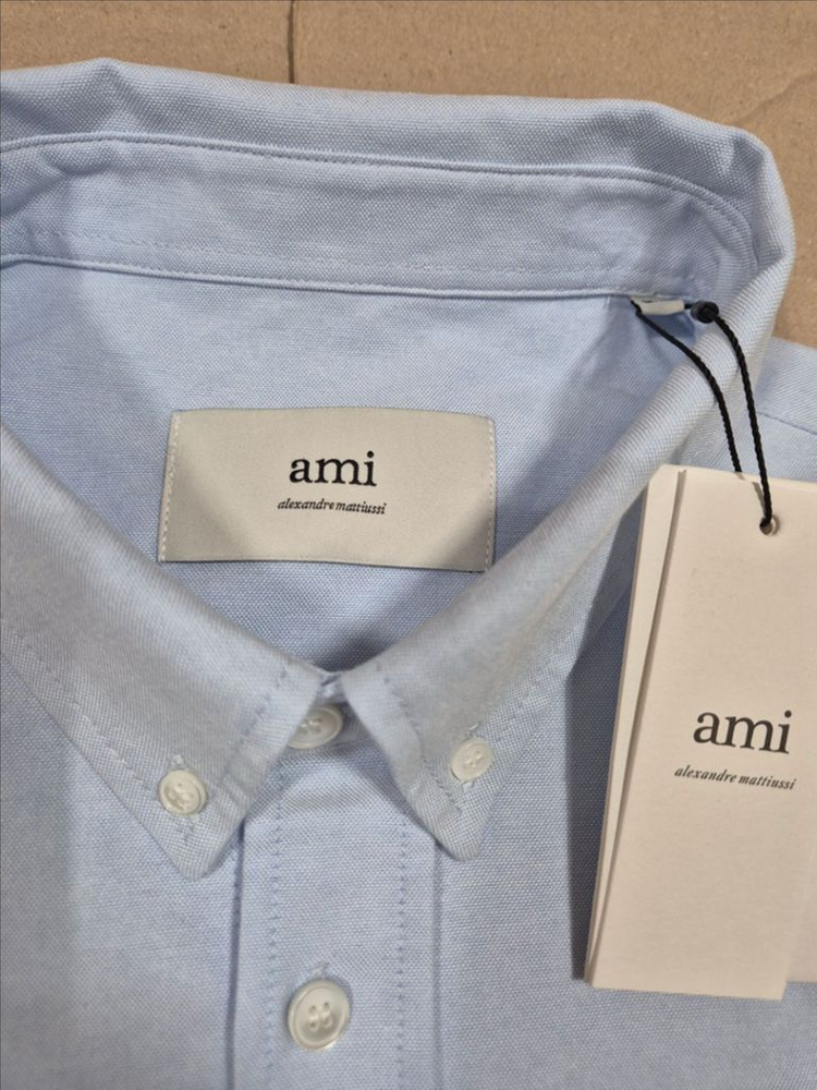 ami QR정품아미 스몰로고 옥스포드셔츠 남녀공용 이미지