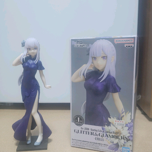 Re 제로부터 시작하는 이세계 생활 글리터 & 글래머러스 에밀리아 피규어 반다이 이미지