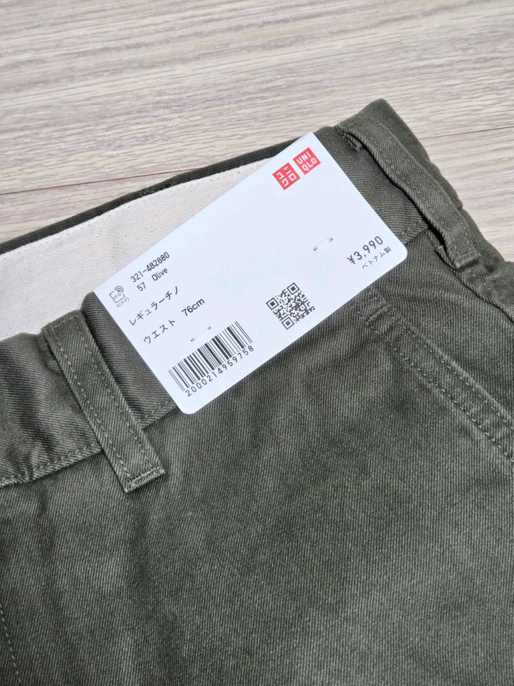 일본 유니클로 치노 올리브 76 이미지