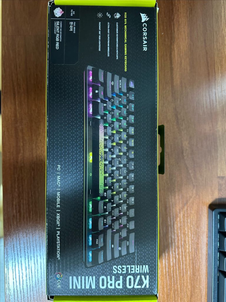 커세어 k70 pro mini키보드 팝니다. 저소음적축 이미지