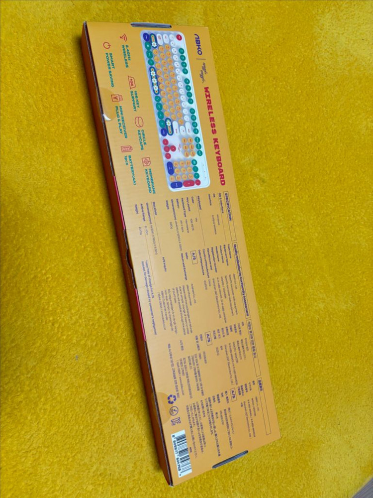 [위글위글X앱코] 무선 타자기 키보드 - Color Mix 이미지