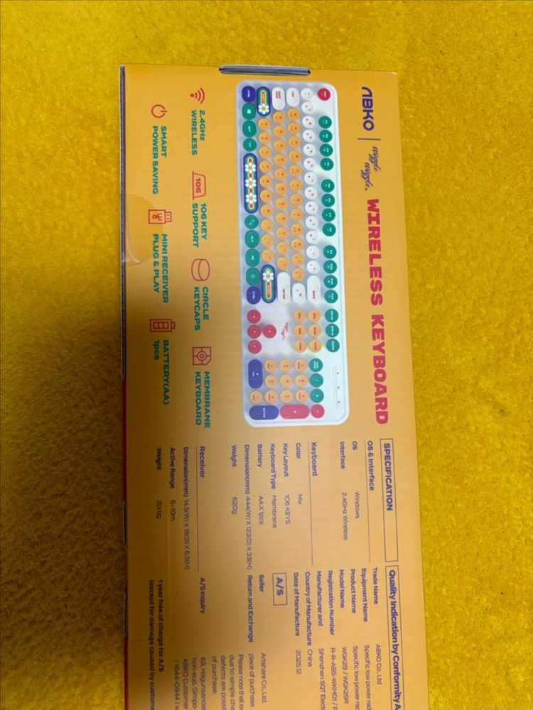 [위글위글X앱코] 무선 타자기 키보드 - Color Mix 이미지