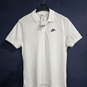 나이키 자수로고 화이트 남성 100 카라반팔티 이미지