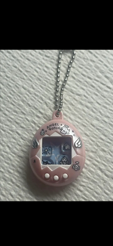 반다이 샤카샤카 다마고치 펄핑크 키링 이미지