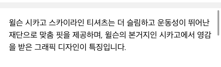 새제품) 윌슨 시카고 스카이라인 티 M 테니스 이미지