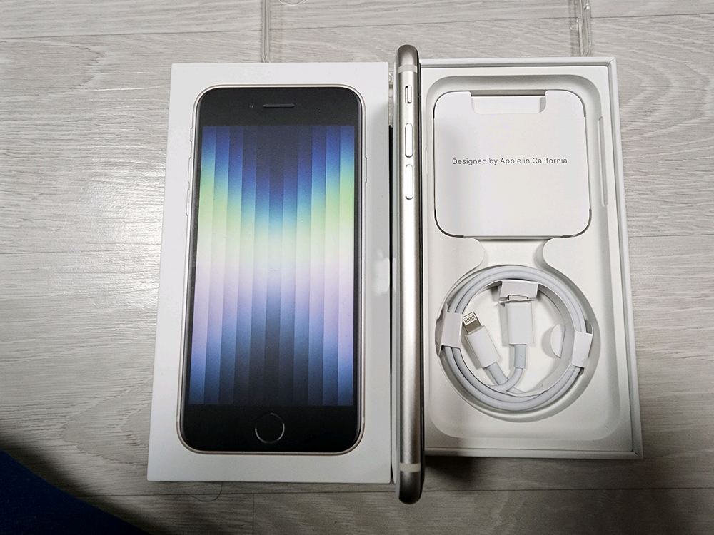 아이폰 SE3 128G/85%풀박스 팝니다. 이미지