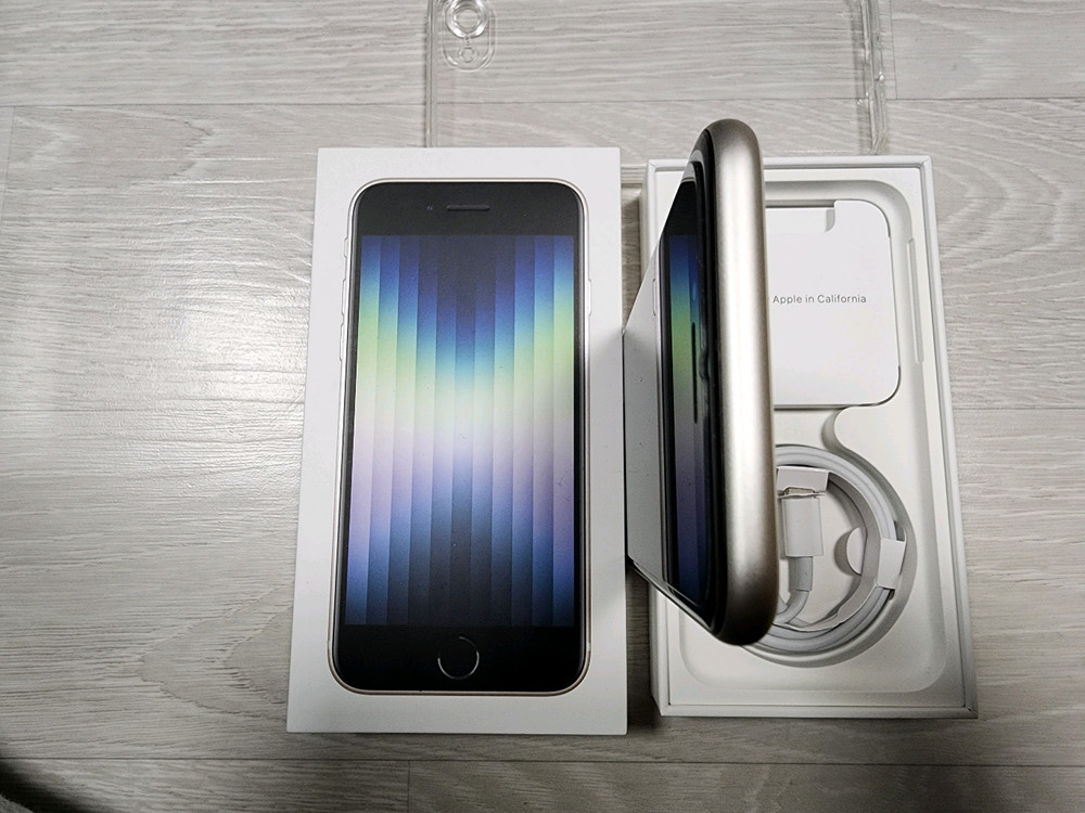 아이폰 SE3 128G/85%풀박스 팝니다. 이미지