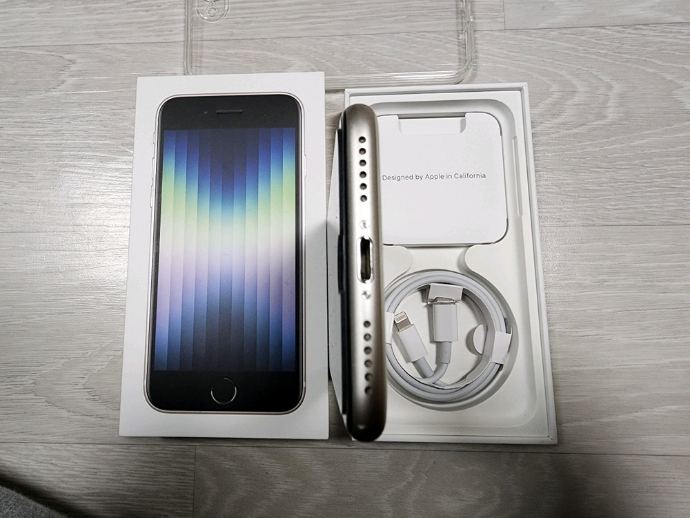 아이폰 SE3 128G/85%풀박스 팝니다. 이미지