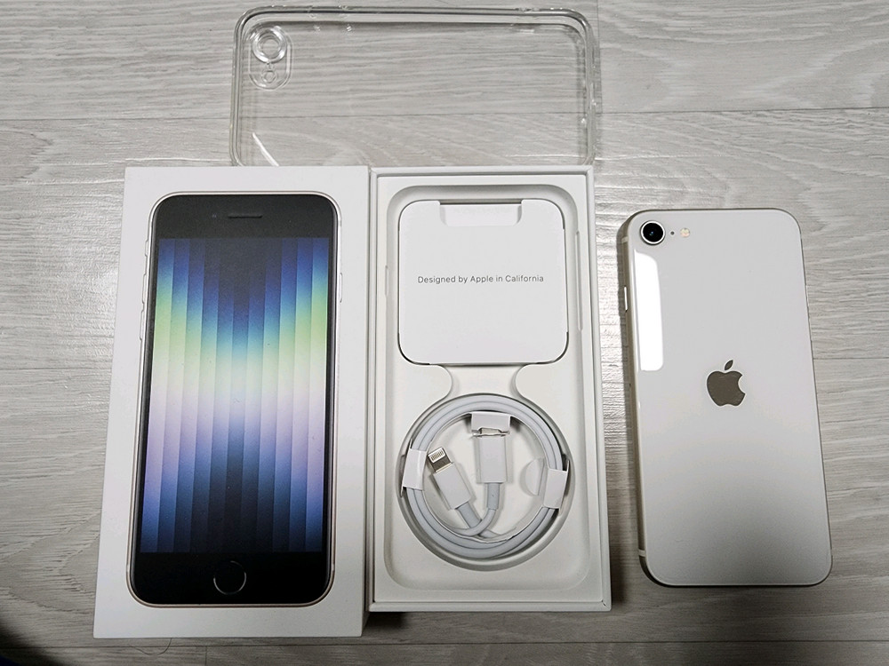 아이폰 SE3 128G/85%풀박스 팝니다. 이미지