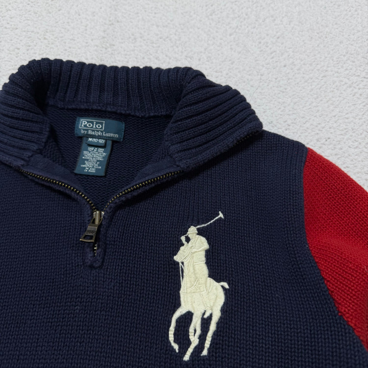폴로랄프로렌 반집업 니트 이미지