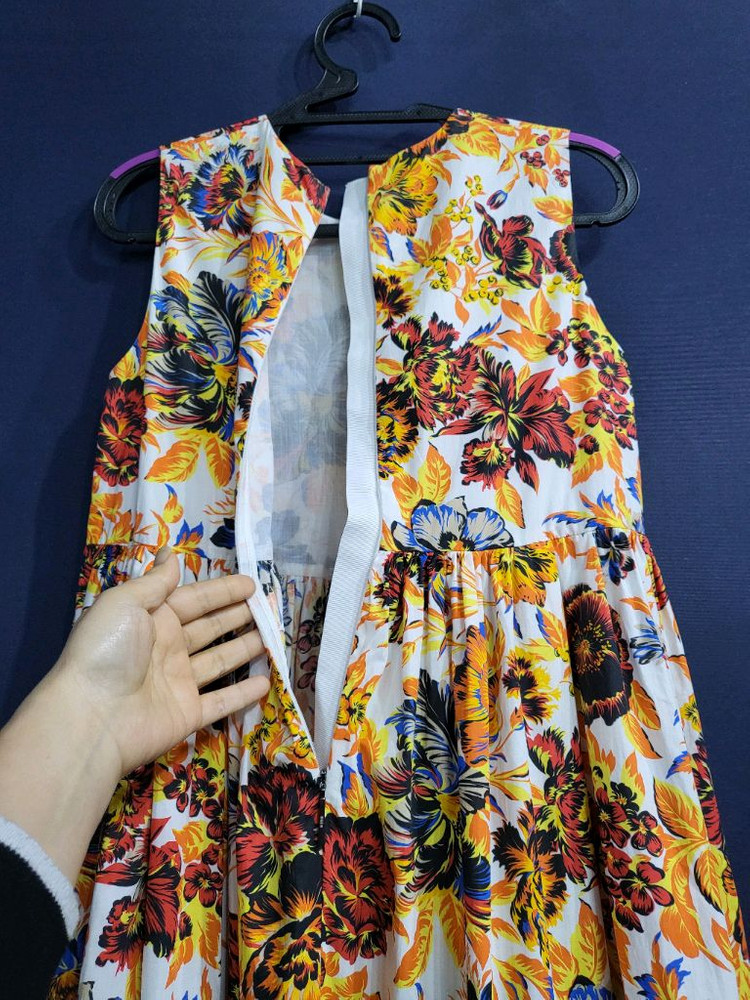 MSGM 민소매 셔링 원피스 이미지