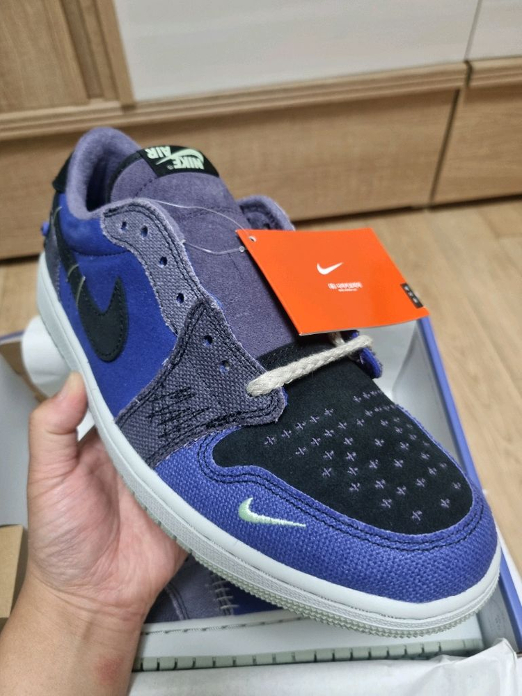 조던 1 x 자이언 윌리엄슨 레트로 로우 OG 리젠시 퍼플 앤 다크 레이즌 270 이미지