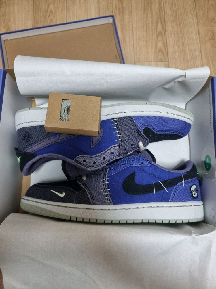 조던 1 x 자이언 윌리엄슨 레트로 로우 OG 리젠시 퍼플 앤 다크 레이즌 270 이미지