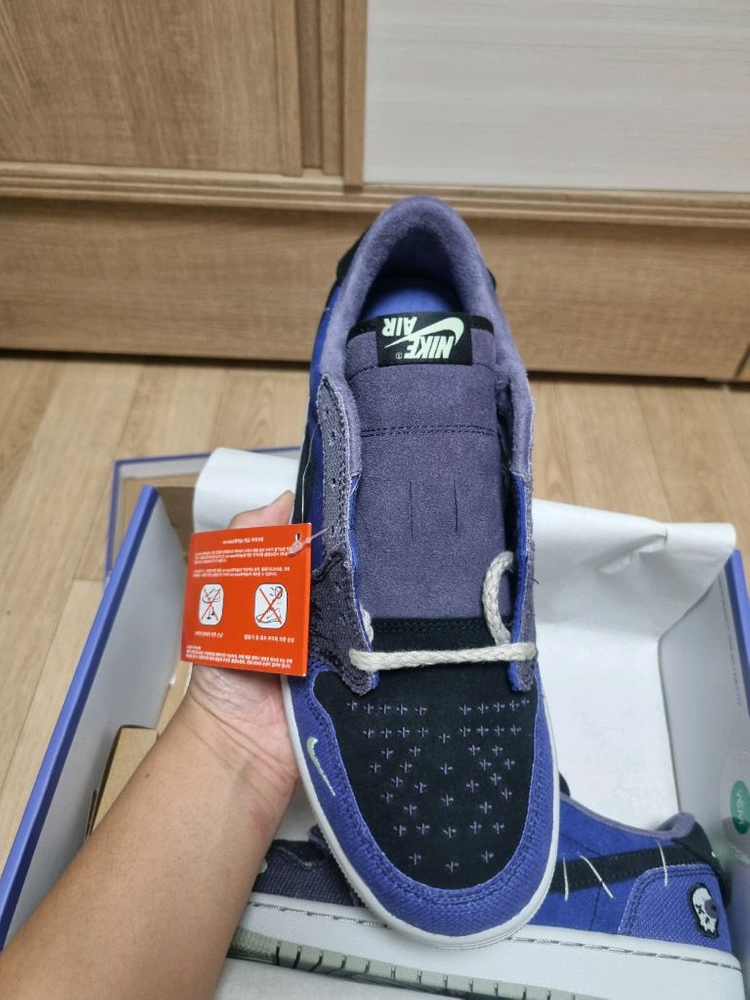 조던 1 x 자이언 윌리엄슨 레트로 로우 OG 리젠시 퍼플 앤 다크 레이즌 270 이미지