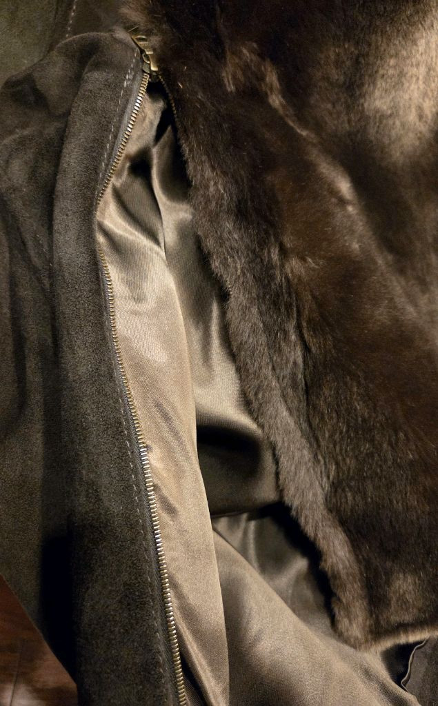 로로피아나 스웨이드 무스탕 자켓 이미지