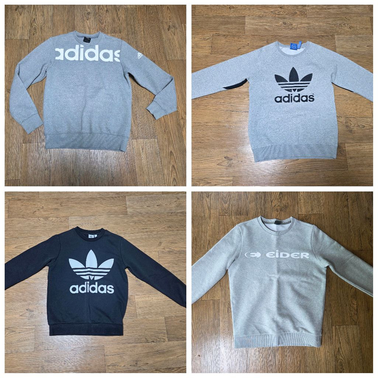 아이더,아디다스맨투맨 세트 이미지