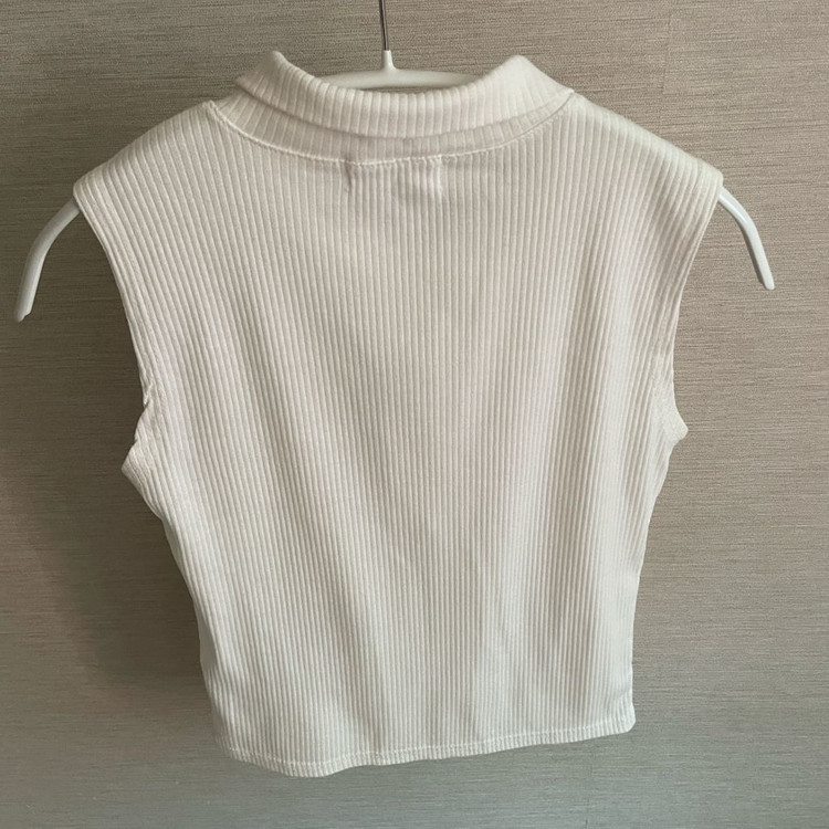 [1회 착용] 카라 민소매 골지 나시 니트 드오브 더마농 엔뉴엘 컨셉제이 이미지