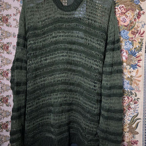 M 자라 알파카 메쉬 스트라이프 니트 이미지