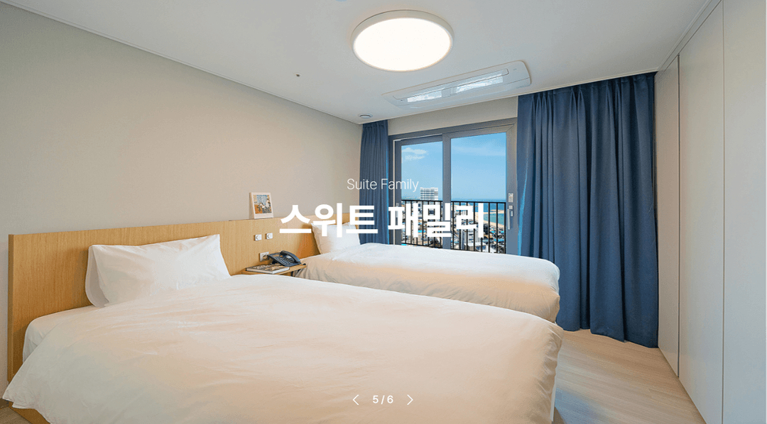 속초 아이파크 스위트 호텔 파노라마 오션뷰 스위트 패밀리 숙박권 이미지