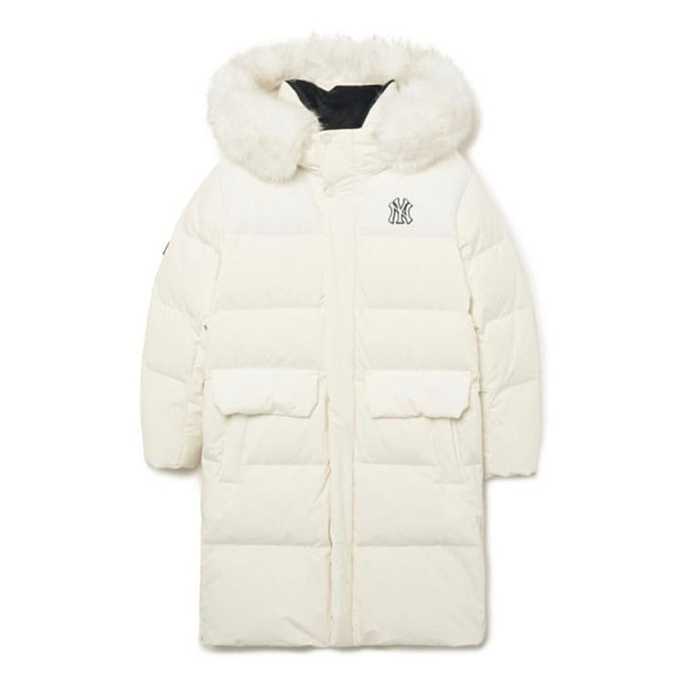 당일발송!한파롱패딩 정가 34만9천>>>쿨거시17만9천! 택채새제품 MLB 키즈 구스 롱패딩 남아여아 공용 롱패딩. 이미지