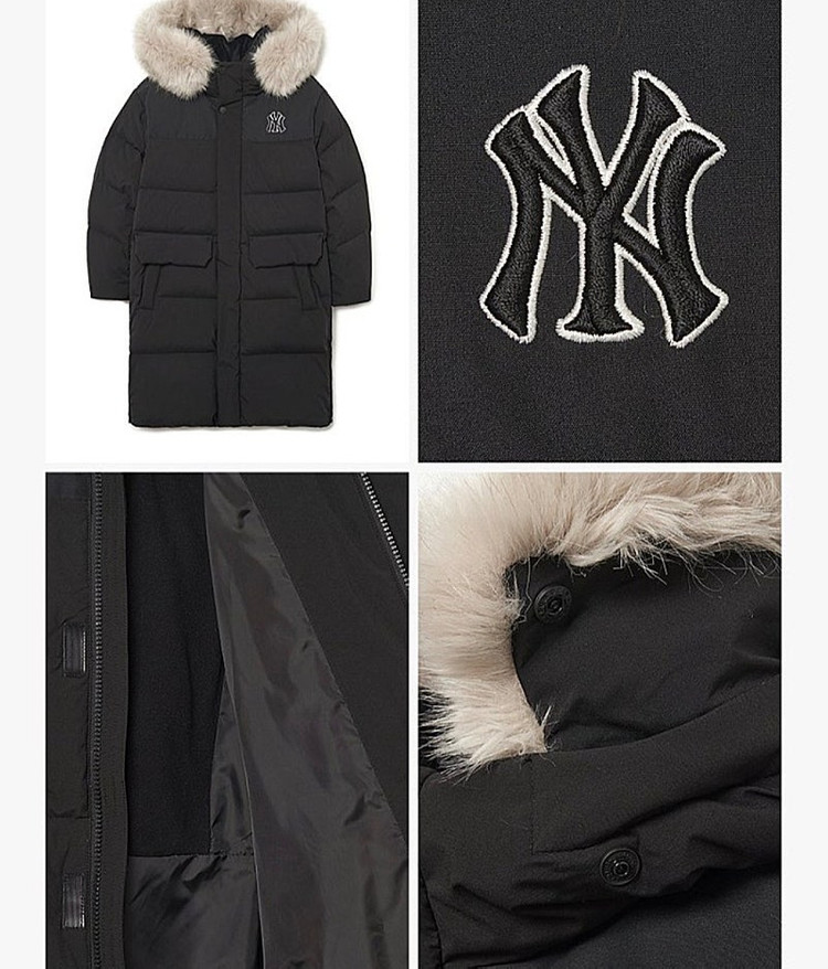 당일발송!한파롱패딩 정가 34만9천>>>쿨거시17만9천! 택채새제품 MLB 키즈 구스 롱패딩 남아여아 공용 롱패딩. 이미지