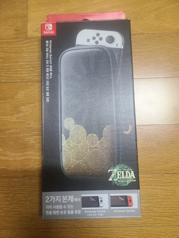 단순개봉새상품)닌텐도 스위치 OLED 젤다 에디션 풀박스+파우치 이미지