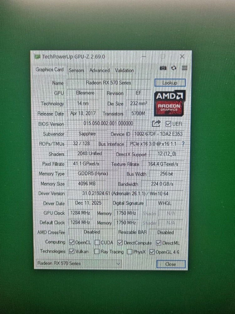 사파이어 rx570 4g 이미지