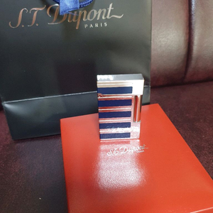 [정품,풀세트] 듀퐁라이터 라인2 ca16792 블루 래커 팔라듐 백금 듀퐁 라이타 이미지