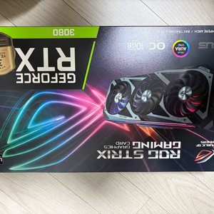 ASUS ROG STRIX RTX 3080 OC 10GB(LHR) 팝니다. 이미지