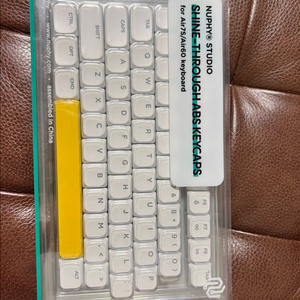 NUPHY AIR 시리즈 V1 V2 기계식 키보드 샤인스루 RGB 투과 영문 키캡 누피 이미지