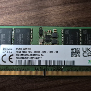 삼성 하이닉스 DDR5 16GB 5600mhz 각각 1개 이미지