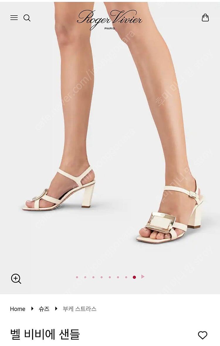 풀박 로저 비비에 25SS신상(36반,240)정가260만원 이미지