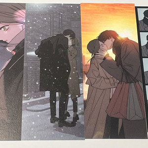 3,4초판한정굿즈]시든꽃에눈물을 세로형 엽서 세트+태하해수 네컷사진포토 이미지