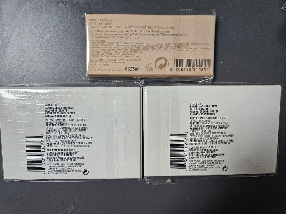 맥, 세르주 루텐 블로팅 페이퍼 일괄 판매합니다 이미지