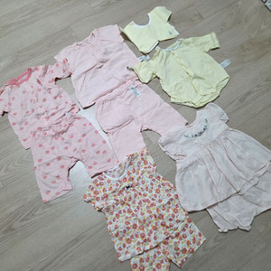 여아 여름 내복 80 (에뜨와,밍크뮤,압소바,슈슈앤크라) 이미지