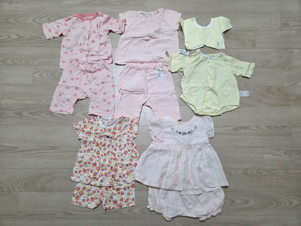 여아 여름 내복 80 (에뜨와,밍크뮤,압소바,슈슈앤크라) 이미지