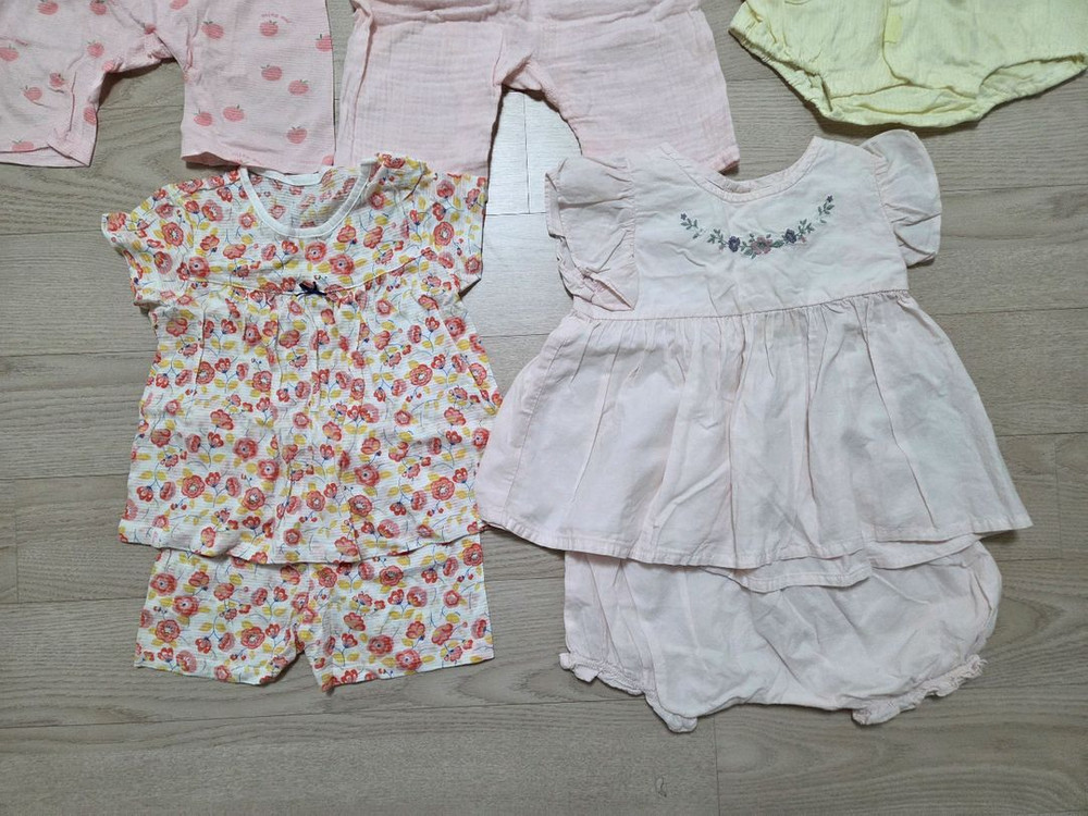 여아 여름 내복 80 (에뜨와,밍크뮤,압소바,슈슈앤크라) 이미지